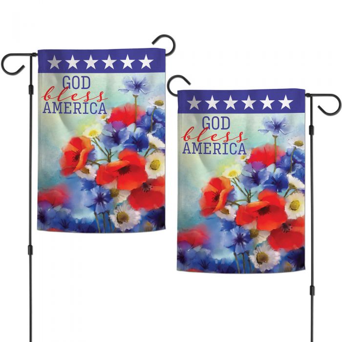 God Bless America - Two Sided Garden Flag